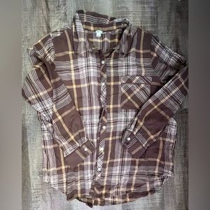 Aerie Plaid PJ Shirt